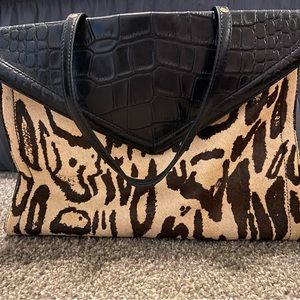 Isaac Mizrahi Leopard Purse